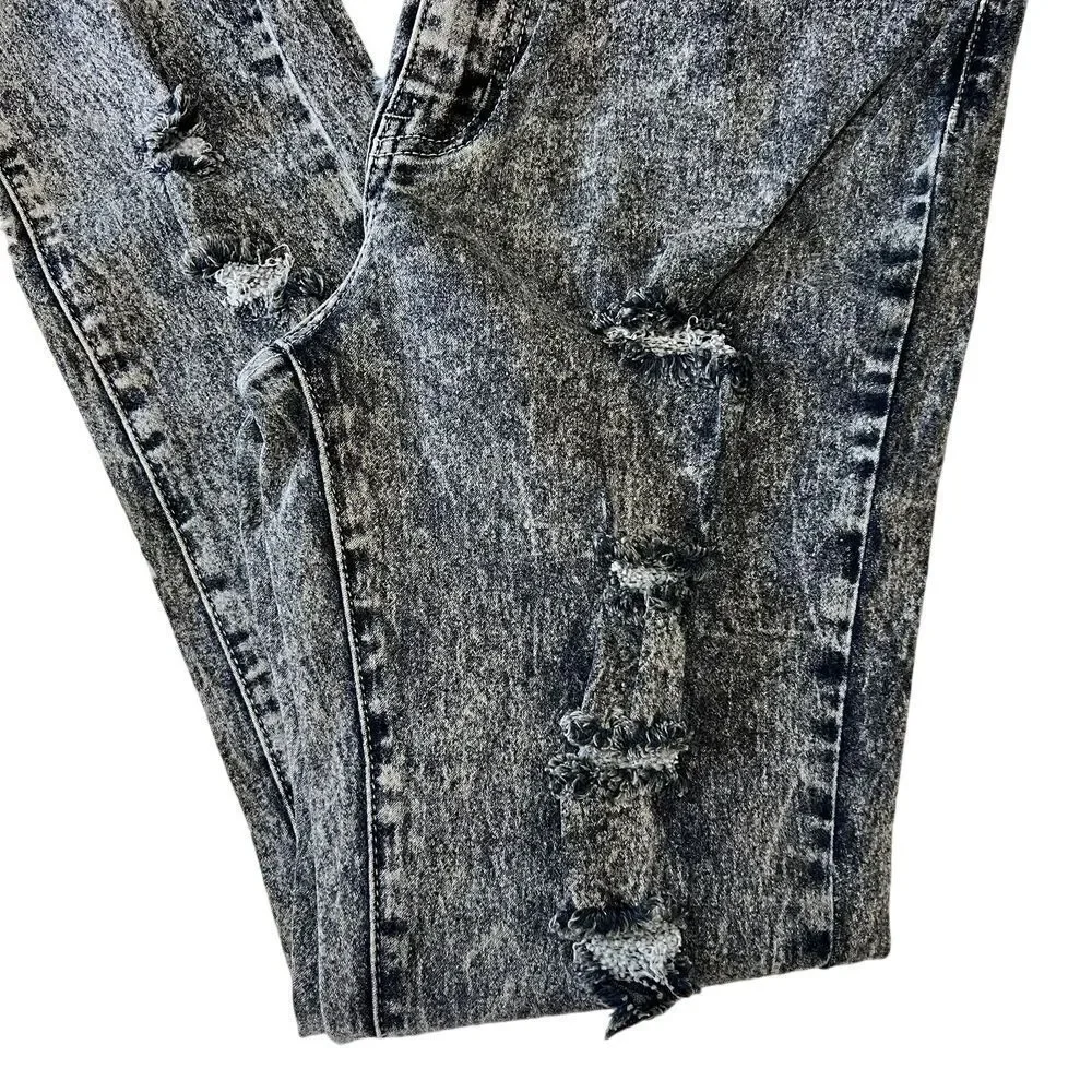 ADRIANA JEANS By LAMASINI Women's Jeans Ripped 5 Pockets Stretch Size 11